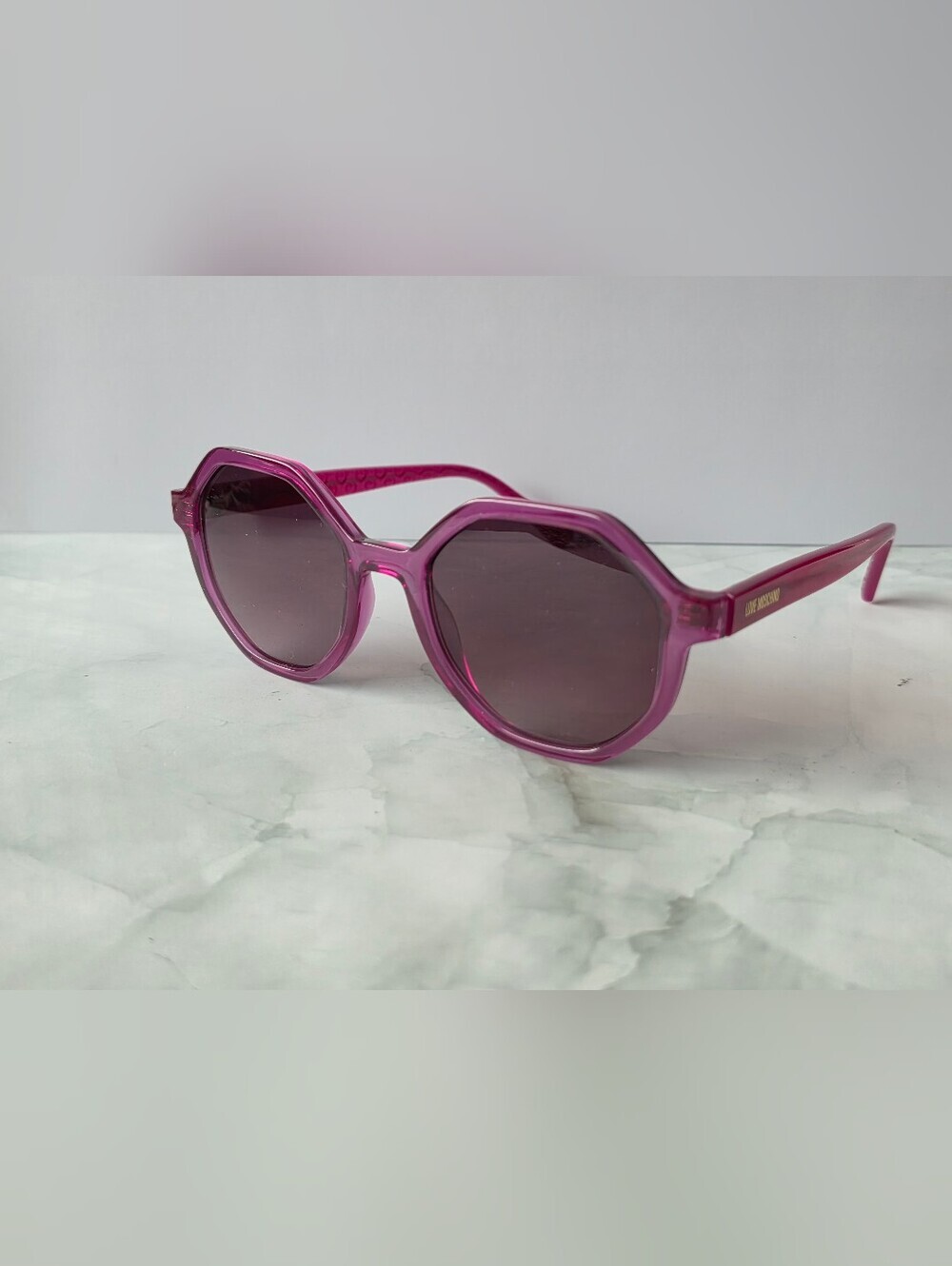 Love Moschino MOL076/S Pink Geometric Sunglasses